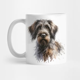 Wirehaired Pointing Griffons Watercolor Painting - Beautiful Dog Mug